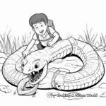 Hunting Titanoboa Coloring Pages 1