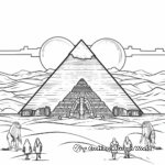 Iconic Egyptian Pyramids Coloring Pages 2
