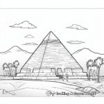 Iconic Egyptian Pyramids Coloring Pages 3