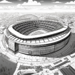Iconic Super Bowl Stadium Coloring Pages 3