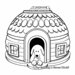 Igloo Dog House Coloring Sheets 2