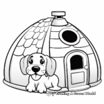 Igloo Dog House Coloring Sheets 3