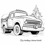 In Action: Towing Flatbed Truck Coloring Pages 2