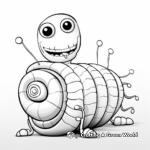Inchworm Anatomy Detailed Coloring Pages 3