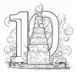 Innovative 10th Birthday Celebration Coloring Pages 2