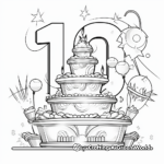 Innovative 10th Birthday Celebration Coloring Pages 3