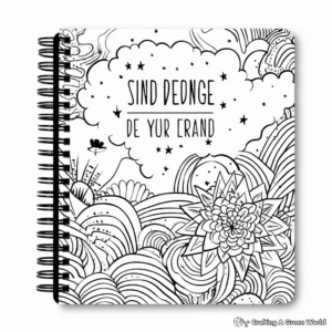Inspirational Quote Binder Cover Coloring Pages 3