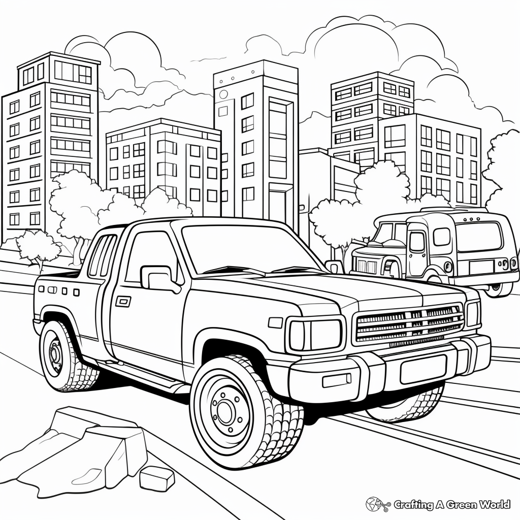 Interactive Vehicle Clip Art Coloring Pages 3