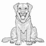 Intricate Belgian Malinois Police Dog Coloring Pages 2