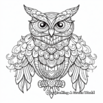 Intricate Burrowing Owl Coloring Pages 3