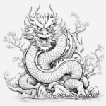 Intricate Chinese Dragon Coloring Pages 1