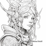 Intricate Detailed Elf Coloring Pages for Adults 1