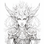 Intricate Detailed Elf Coloring Pages for Adults 2