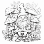 Intricate Forest Gnome Coloring Pages 1