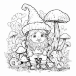 Intricate Forest Gnome Coloring Pages 2