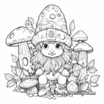 Intricate Forest Gnome Coloring Pages 3