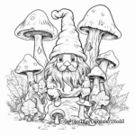 Intricate Forest Gnome Coloring Pages 4