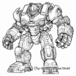 Intricate Hulkbuster Armor Coloring Pages 3