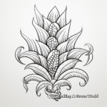 Intricate Indian Corn Coloring Pages 3