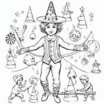 Intricate Juggling Act Coloring Pages 3