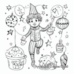 Intricate Juggling Act Coloring Pages 4