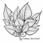 Intricate Leaf Pattern Coloring Pages for Adults 3