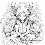 Intricate Naruto Nine-Tails Mode Coloring Pages 4
