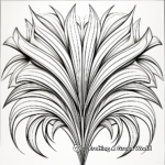 Intricate Palm Frond Coloring Pages for Palm Sunday 2