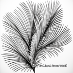 Intricate Palm Frond Coloring Pages for Palm Sunday 4