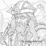 Intricate Pirate Legend Coloring Pages for Adults 1