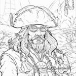 Intricate Pirate Legend Coloring Pages for Adults 4