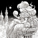Intricate Princess Peach Artwork Coloring Pages 2