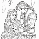 Intricate Rapunzel and Flynn Rider Coloring Pages 4