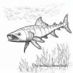 Intricate Yellowfin Barracuda Coloring Pages 3