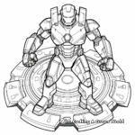 Iron Man's Arc Reactor Coloring Pages 2