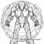 Iron Man's Arc Reactor Coloring Pages 3