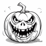 Jack-O-Lantern Horror Coloring Pages 1