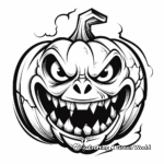 Jack-O-Lantern Horror Coloring Pages 4