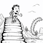 Journey of an Inchworm: Adventure Coloring Pages 4