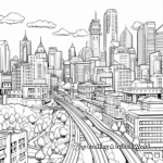 Kid-Friendly Cartoon City Coloring Pages 3
