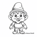 Kid-Friendly Cartoon Gnome Coloring Pages 2