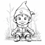 Kid-Friendly Cartoon Gnome Coloring Pages 3