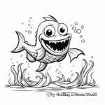 Kid-Friendly Cartoon Sea Monster Coloring Pages 2