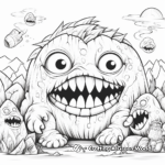 Kid-Friendly Monster Coloring Pages 3