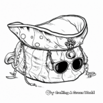 Kid-Friendly Pirate Hat and Eye Patch Coloring Pages 3