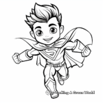 Kid-Friendly Superman Coloring Pages 3