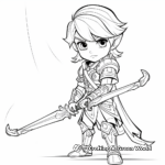 Kid-Friendly Toon Link Coloring Pages 1
