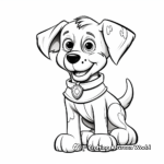 Kids-Friendly Cartoon Police Dog Coloring Pages 2