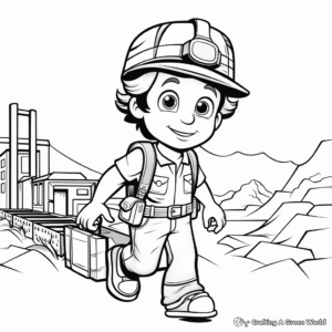 Kids-friendly Postman Labor Day Coloring Pages 2