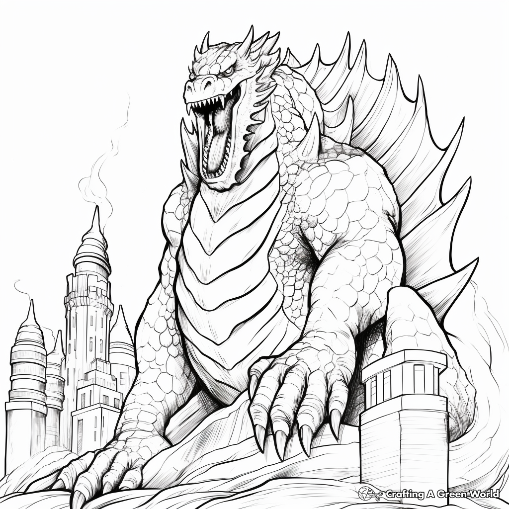 Robot Godzilla Coloring Pages